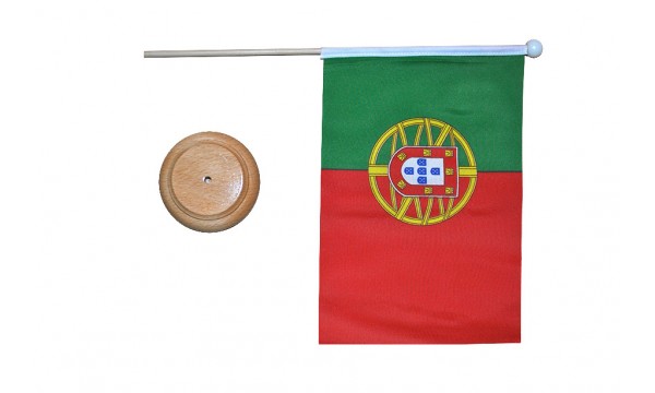 Euro 2024 - 9"x6" Group Stage Wooden Table Flag Pack 